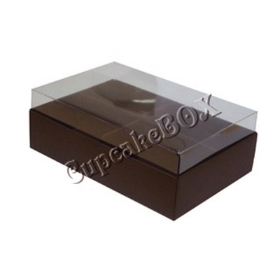 Caixa para 8 macarons - Marrom Marrocos - café