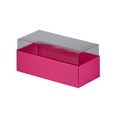 Caixa para 3 macarons - Rosa Pink