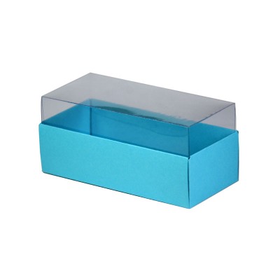 Caixa para 3 macarons - Azul Tiffany