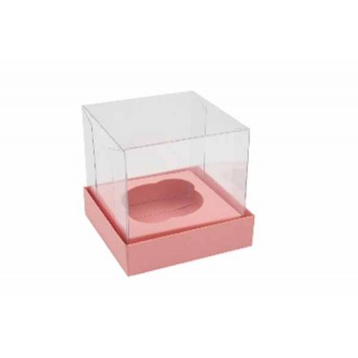 Caixa Mini Cupcake - Rosa Salmão
