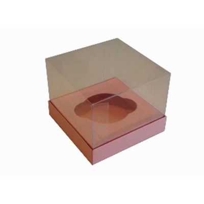 Caixa especial Cupcake - Rosa Salmão