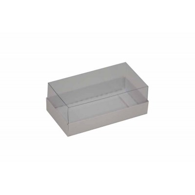 Caixa para 2 macarons deitados - Branco perolado - Aspen